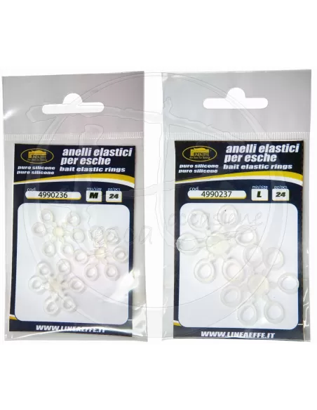 Anellini elastici per esche 24 pz Pasture Lineaeffe