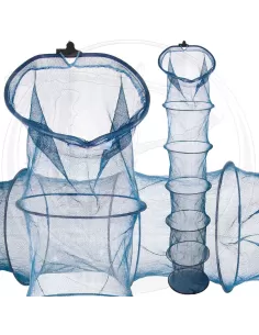 Kolpo Nassa da Pesca tessuto Nylon 3 mt Attacco Regolabile Universale nasse e reti Kolpo