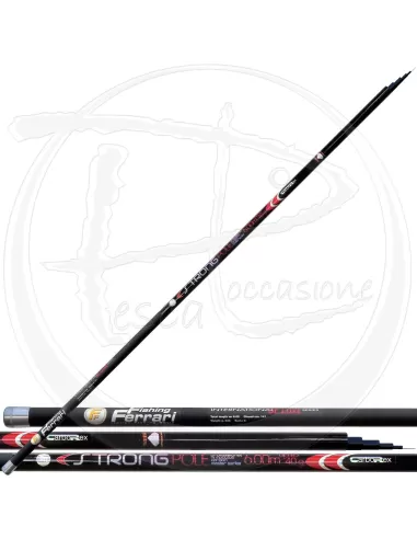 Carborex Strong Pole Canne da pesca Fishing Ferrari