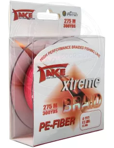 Take Xtreme braid rosso trecciato 275 metri Fili da pesca Take
