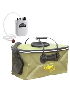 Kit Borsa in Eva Stagna con Ossigenatore Kit da pesca Kolpo
