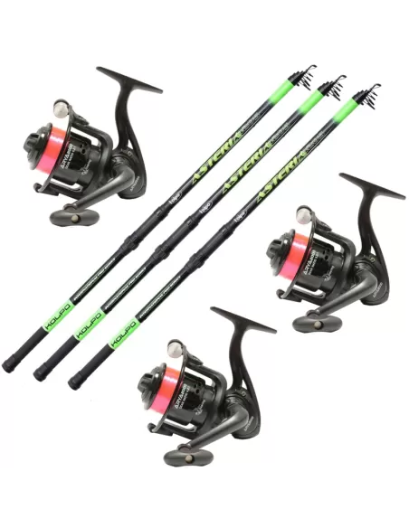 Combo Fishing Bottom Port Cliff Lake 3 Reeds 3 Reels