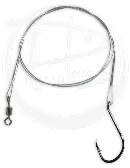 Cavetto Acciaio Super Soft Con Girella e Amo Minuteria Lineaeffe