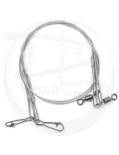Cavetto acciaio super soft con girelle 2pz Minuteria Lineaeffe