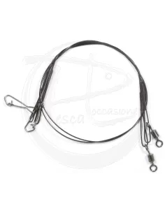 Black steel cable With Swivel and snap hook 