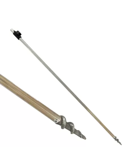 Picchetto in Alluminio Telescopico con Trivella Accessori da pesca Kolpo