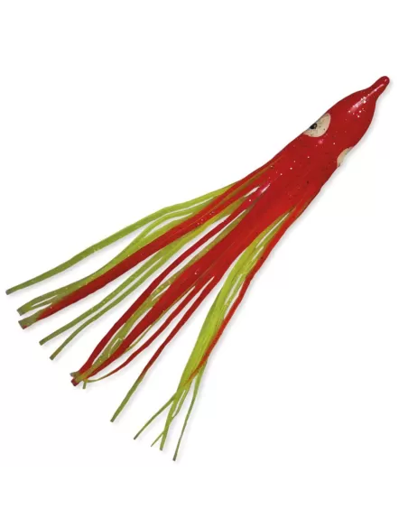 Octopus in silicone rosso giallo Traina Lineaeffe