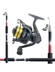 Combo for Fishing Small Footprint Rod Reel and Wire 