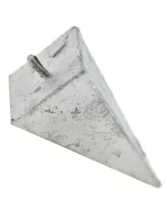 Piombo piramide con anello inox Minuteria Fonderia roma