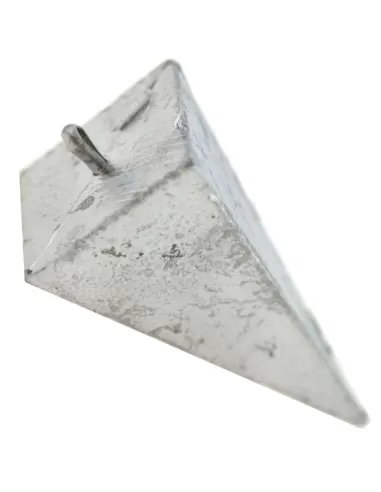 Piombo piramide con anello inox Minuteria Fonderia roma