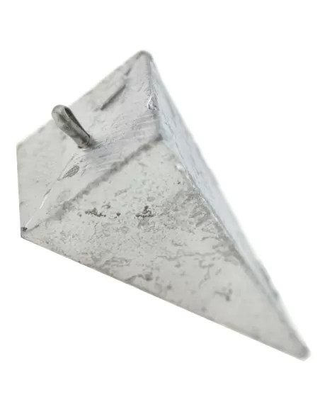 Piombo piramide con anello inox Minuteria Fonderia roma