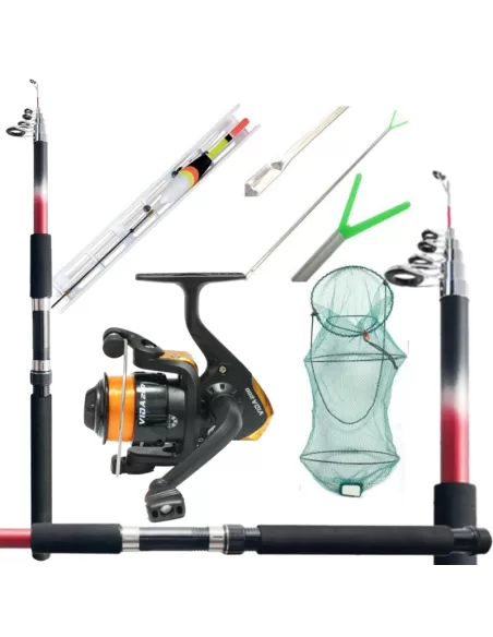 Kit per la Pesca Completo Tutto Fare Mare Lago Barca Kit da pesca Kolpo