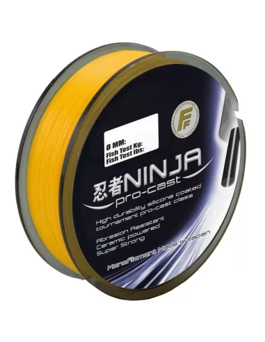 Fishing Ferrari Nobu Pro Cast Hi Viz Fishing Line 250 mt Yellow Fishing Lines Fishing Ferrari