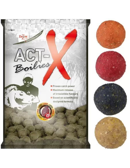 Carp Zoom Boilies act-x 800 gr Carpfishing Carp Zoom