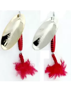 Martin tigrato 28 grammi fiocco rosso Esche Artificiali Martin