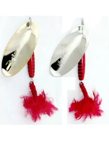 Martin tigrato 28 grammi fiocco rosso Esche Artificiali Martin