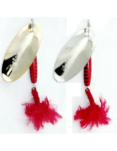 Martin tigrato 28 grammi fiocco rosso Esche Artificiali Martin