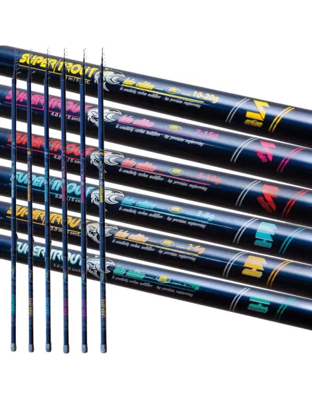 Canne trota lago super trout Canne da pesca Lineaeffe