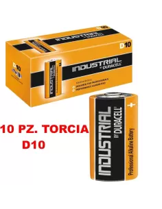 10 Batterie Duracell Industrial Procell Pile Alcaline Torcia D Batterie Duracell