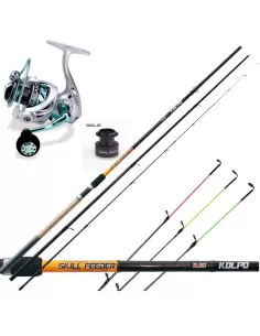 Kit Pesca Leadgering Con Canna Mulinello Kit da pesca Sele
