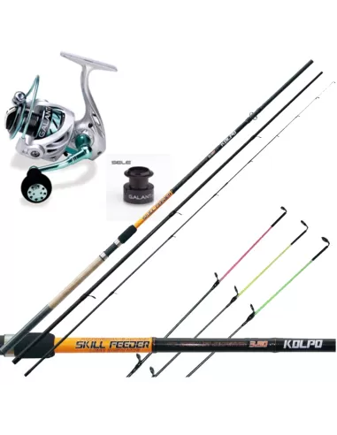 Kit Pesca Leadgering Con Canna Mulinello Kit da pesca Sele
