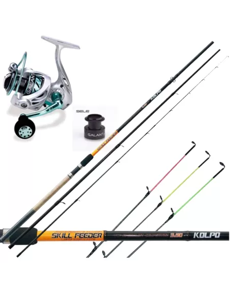 Kit Pesca Leadgering Con Canna Mulinello Kit da pesca Sele
