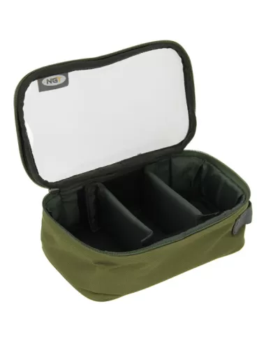 Ngt Borsa Porta Piombi e Accessori Chiusura Trasparente Carpfishing