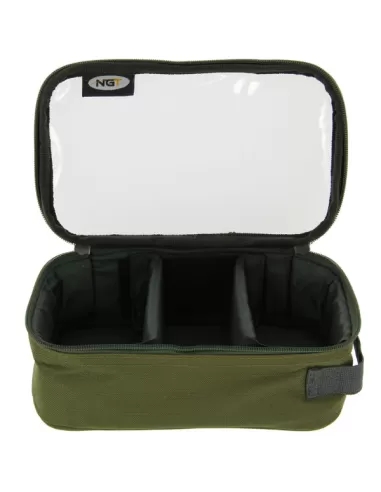 Ngt Borsa Porta Piombi e Accessori Chiusura Trasparente Carpfishing