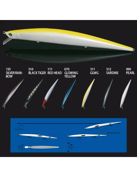 Nomura Artificiale Floating Nagasa Da Spinning 17.5 Centimetri Esche Artificiali Nomura