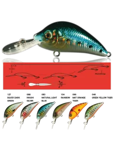 Nomura Piccolo Cranck Okaido Da Trota Persici 4 Centimetri  Esche Artificiali Nomura