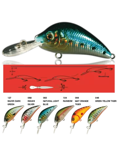 Nomura Piccolo Cranck Okaido Da Trota Persici 4 Centimetri  Esche Artificiali Nomura