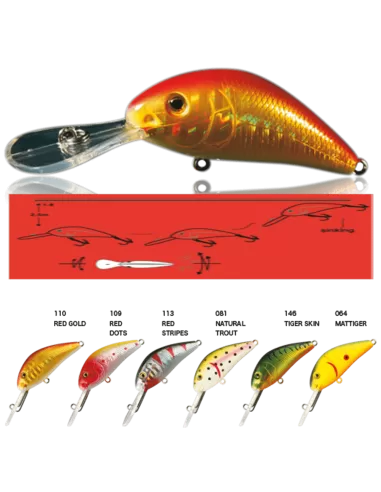 Nomura Crank Deep Water Artificiale Pesca A Spinning  Esche Artificiali Nomura