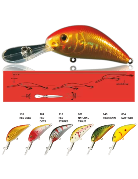 Nomura Crank Deep Water Artificiale Pesca A Spinning  Esche Artificiali Nomura