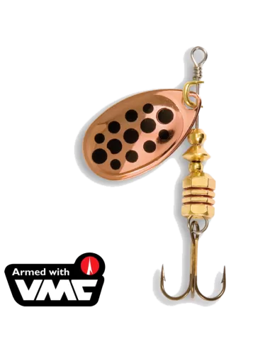 Cucchiaini Rotante Da Spinning Paletta Bronzata Punti Neri Esche Artificiali Take