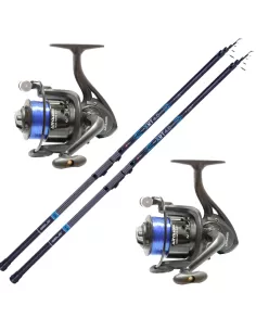 Bolognese Fishing Combo 2 Rods 4 Meters 2 Reels with Wire