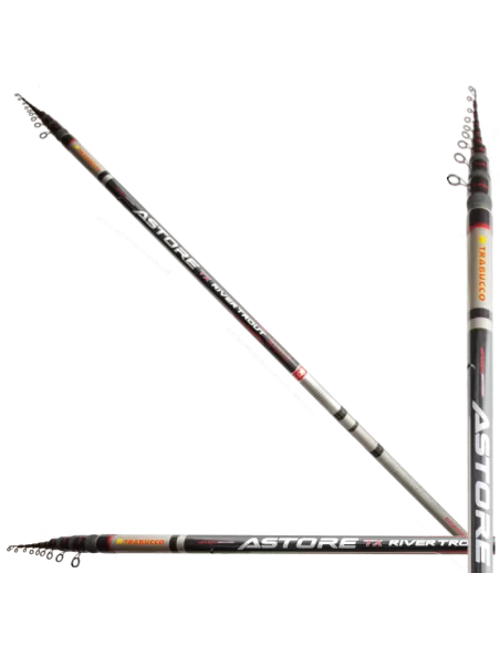 Trabucco Canna Trota Torrente Astore 7 Metri Teleregolabile Canne da pesca Trabucco
