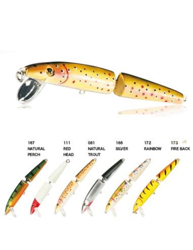 Nomura Artificiale Minnow Snodato Per Luccio Trota Persici Esche Artificiali Nomura
