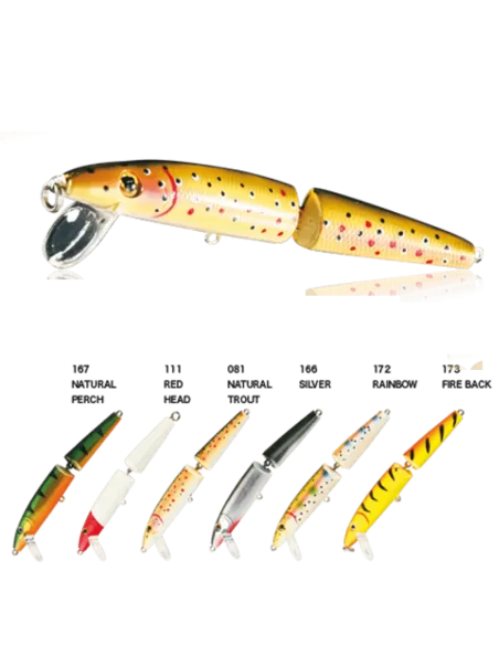 Artificial Pike Perch Trout Bendy Minnow Nomura