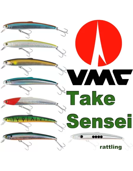 Offerta 7 Artificiali da Pesca a Spinning e Traina Take 12 e 14 cm Esche Artificiali Take