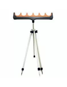 Tripode alluminio con poggia canne 6 posti Accessori da pesca All Fishing