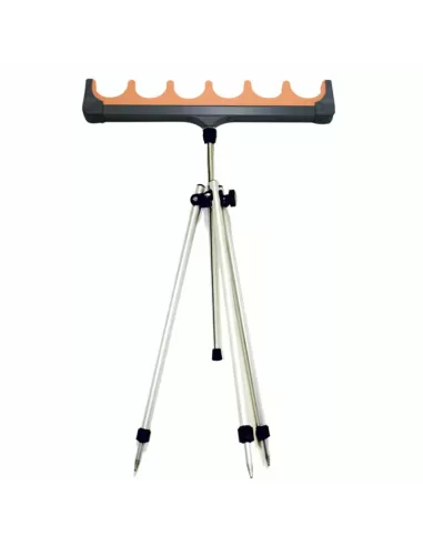 Tripode alluminio con poggia canne 6 posti Accessori da pesca All Fishing