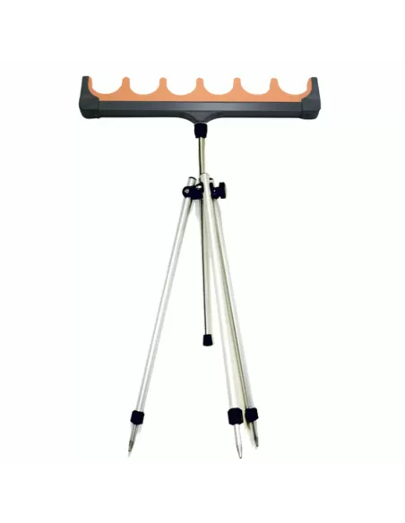 Tripode alluminio con poggia canne 6 posti Accessori da pesca All Fishing