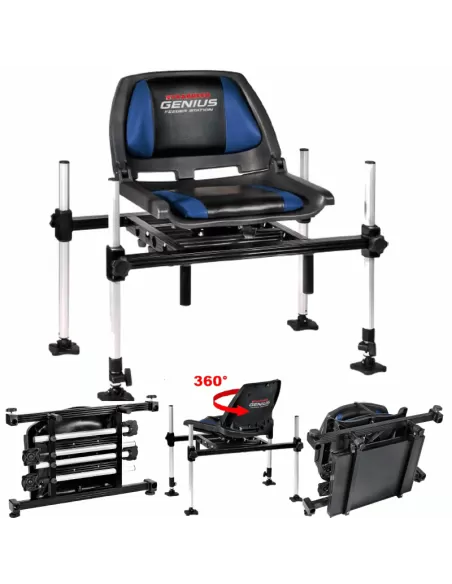 Trabucco Panchetto Genius Station Girevole 360° Ripiegabile Panchetti Sedie e Accessori Trabucco