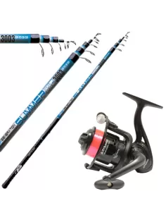Combo Canna Da Pesca Bolognese Summer 3 m in kit Con Mulinello Kit da pesca Kolpo