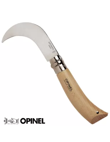 Opinel Coltello Inox Roncola Manico Faggio Numero 10 Caccia Opinel