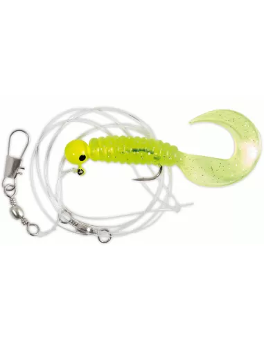 Montatura Pronta Spinning Con Falcetto Giallo e Testa Piombata  Esche Artificiali Lineaeffe