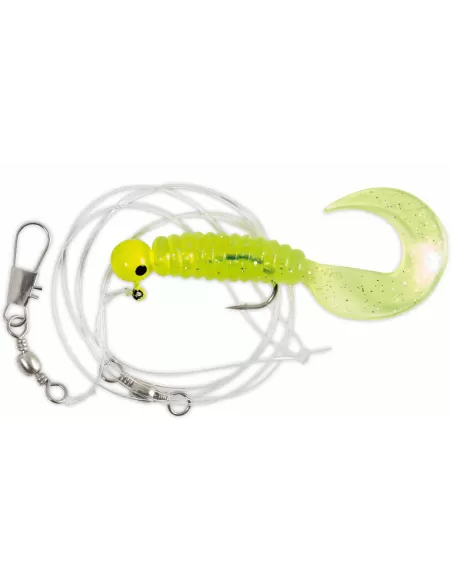 Montatura Pronta Spinning Con Falcetto Giallo e Testa Piombata  Esche Artificiali Lineaeffe