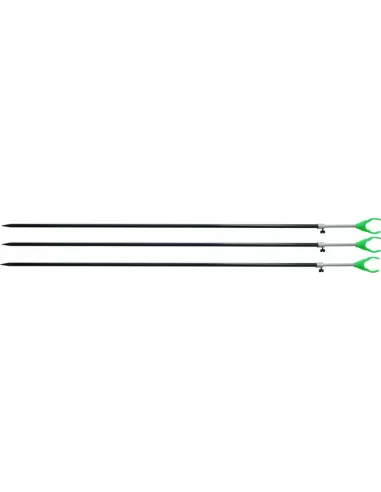 Kit Tre Picchetti Telescopici Con Poggia Canne Fluorescente Accessori da pesca Kolpo