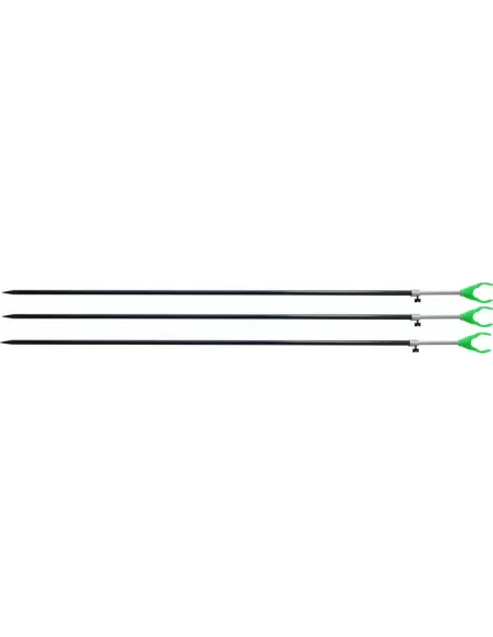 Kit Tre Picchetti Telescopici Con Poggia Canne Fluorescente Accessori da pesca Kolpo