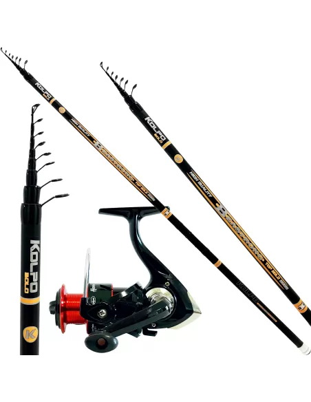 Kolpo Combo Peach Bolognese Carbon Rod Rings Sic Reel 6 bb Coil Aluminum